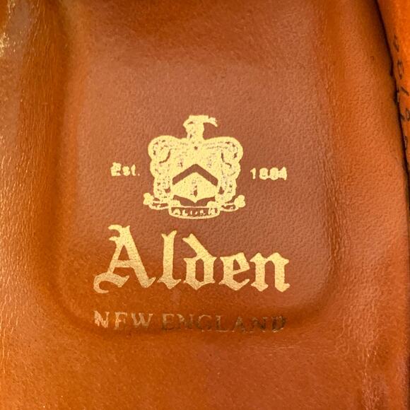ALDEN Size 6.5 D6207 Color 8 Horween Cordovan Leather Penny Loafers main image 7